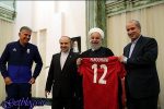 بازتاب ملاقات تیم ملی فوتبال کشور عزیزمان ایران با حسن روحانی در سایت AFC